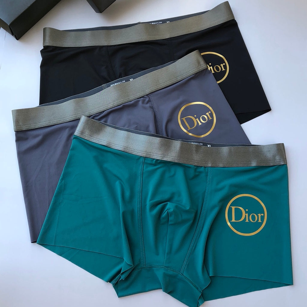 Dior gold circular wordmark boxer briefs - view 4