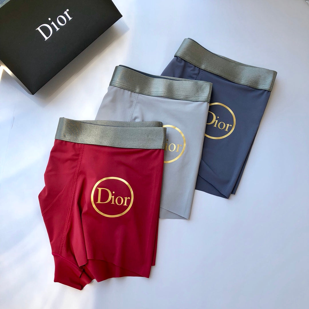 Dior gold circle wordmark boxer briefs - view 2