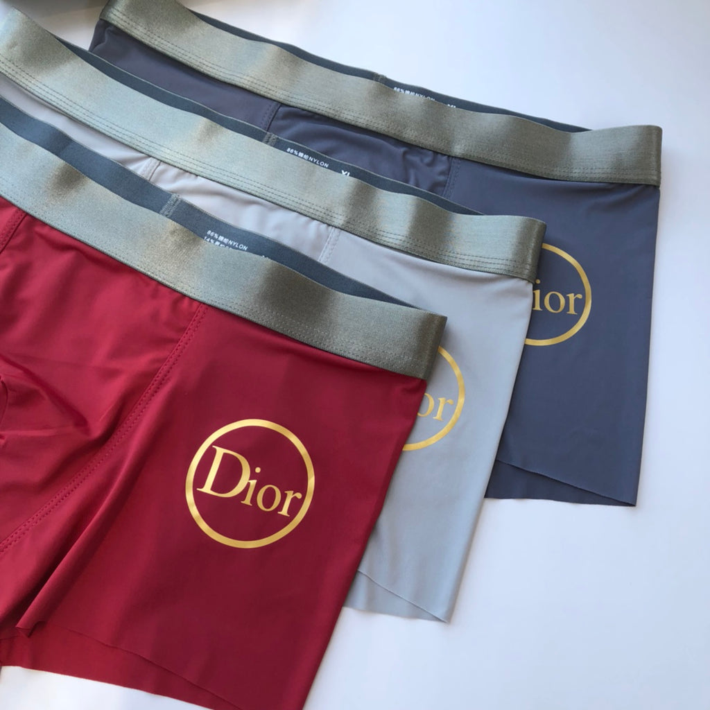 Dior gold circle wordmark boxer briefs - view 3