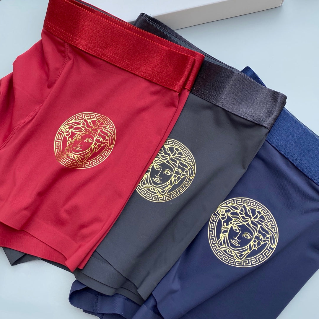 Versace gold medusa circle boxer briefs - view 1