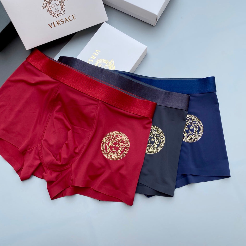 Versace gold medusa circle boxer briefs - view 2