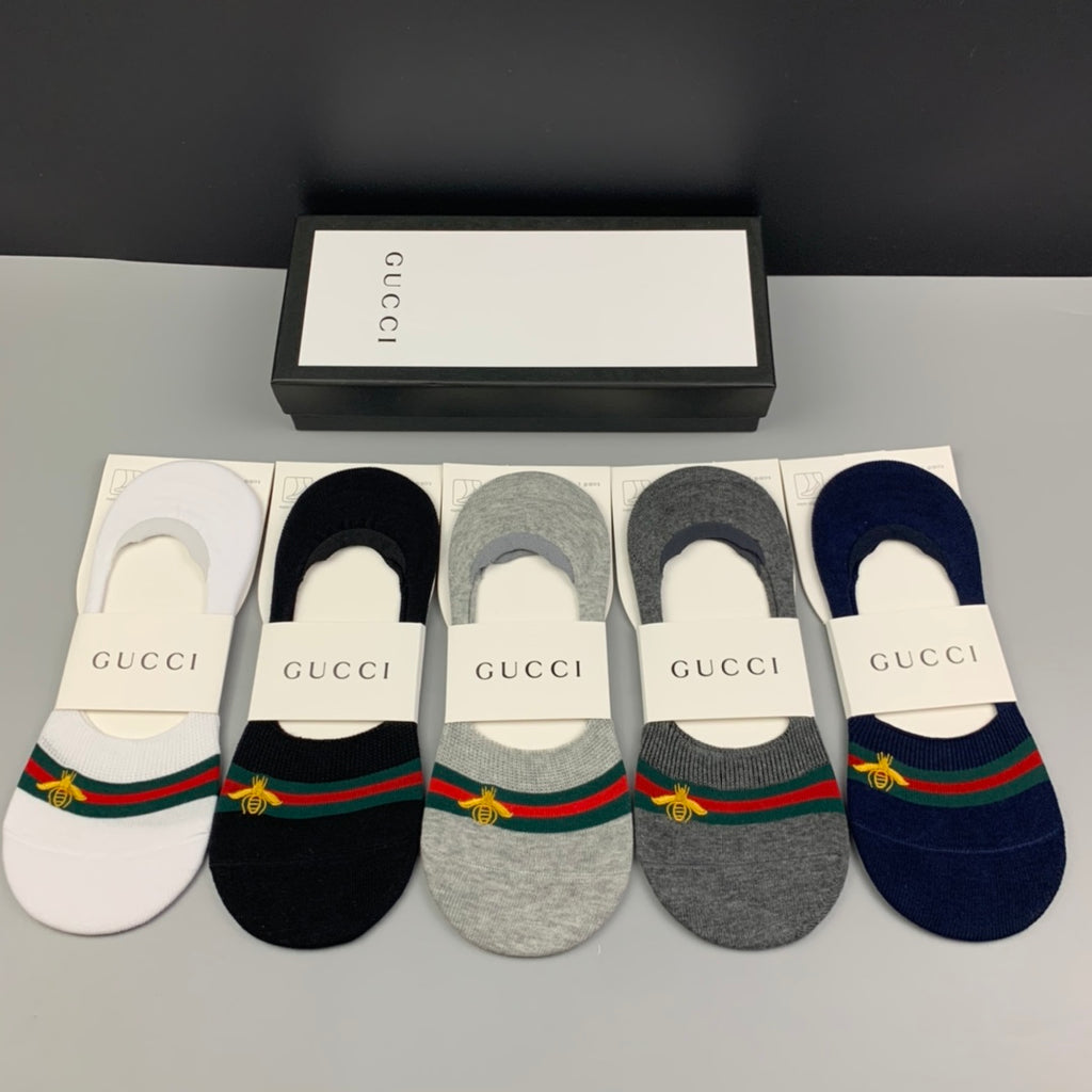 Gucci No-Show Socks - allover printed motifs - View Details - image 5