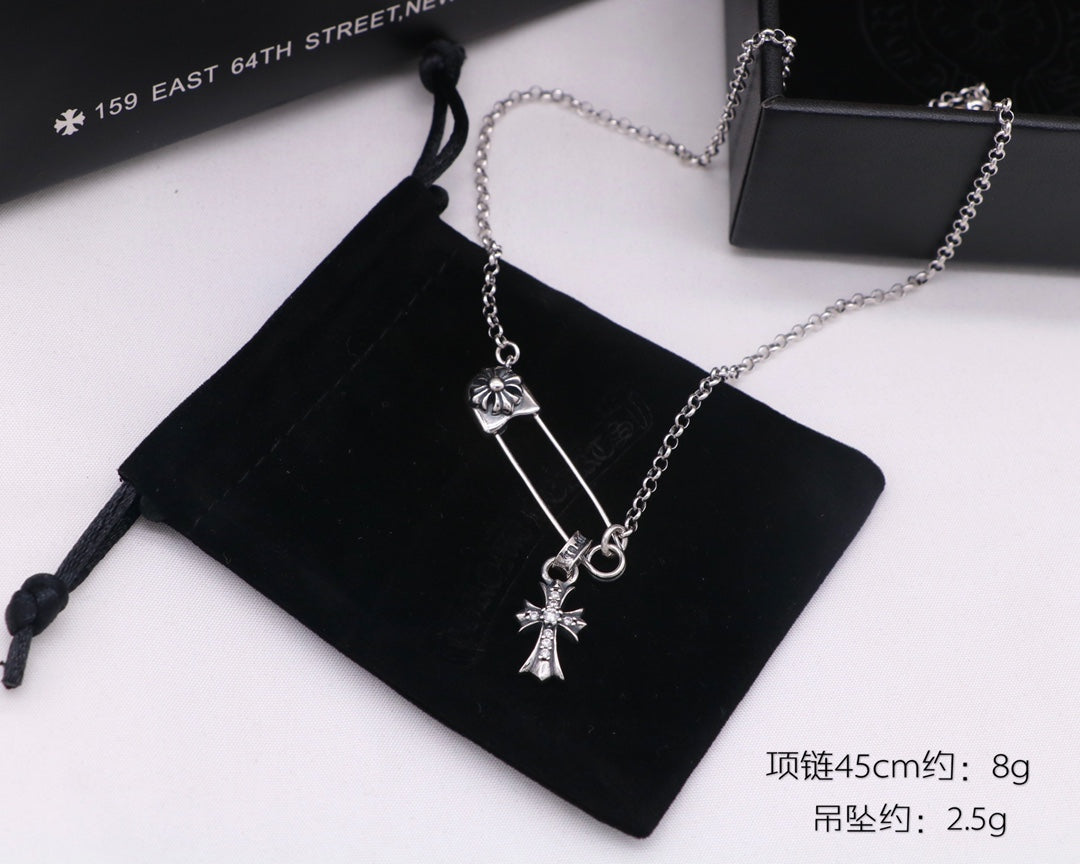 Chrome Hearts Pin and Cross Charm Necklace - album image 4