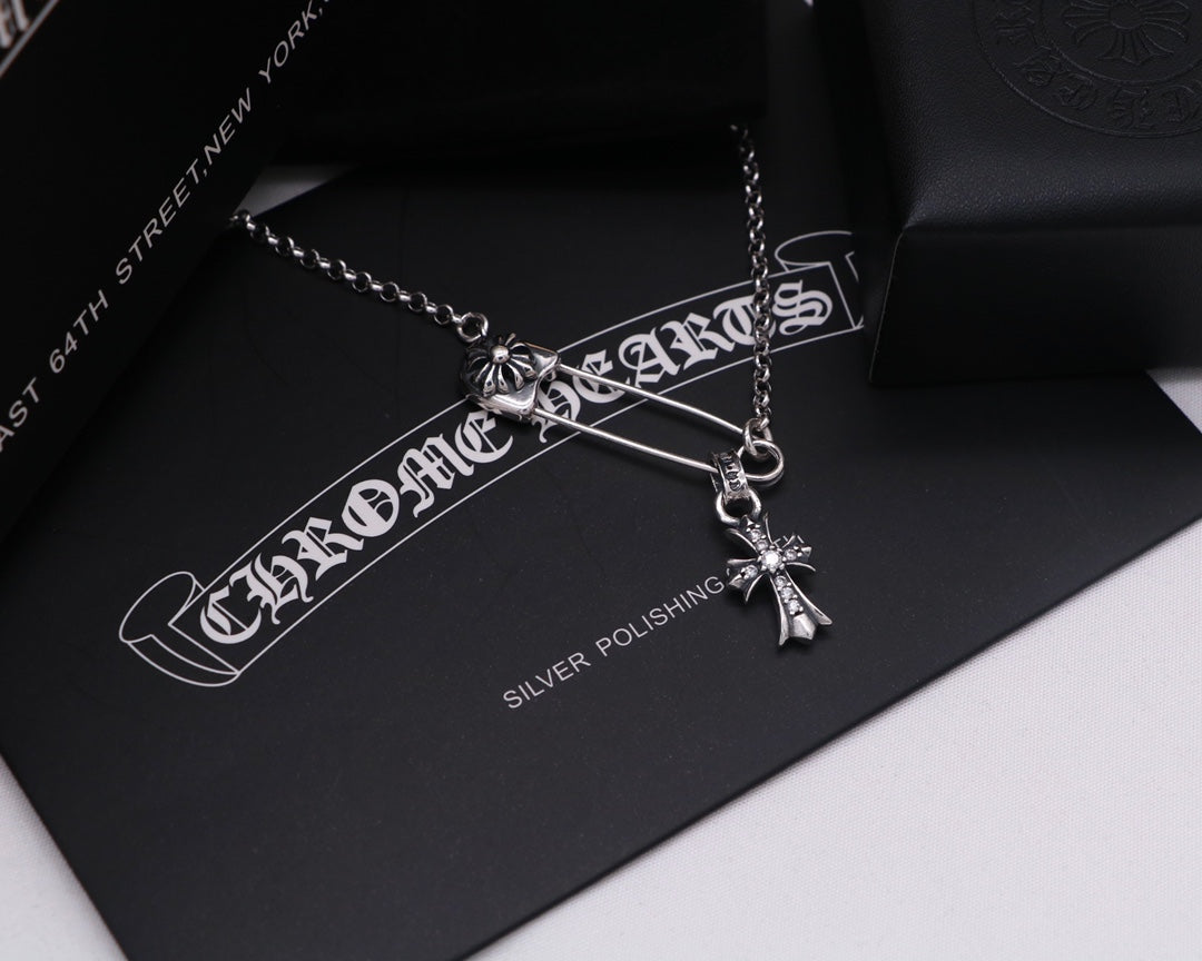 Chrome Hearts Pin and Cross Charm Necklace - album image 3