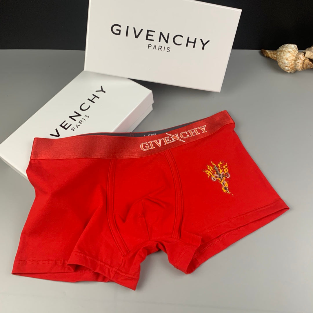 Givenchy yellow floral side emblem boxer briefs - view 2