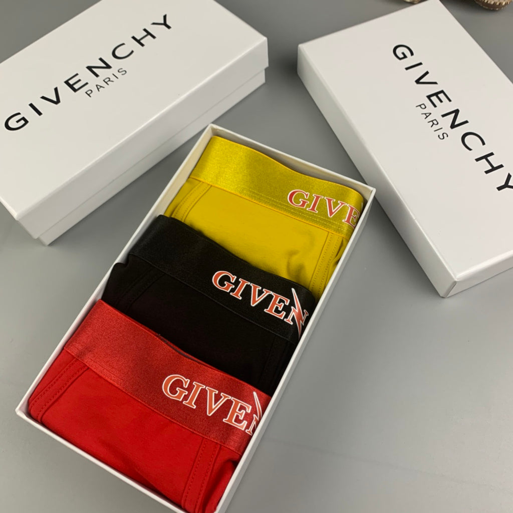 Givenchy yellow floral side emblem boxer briefs - view 9
