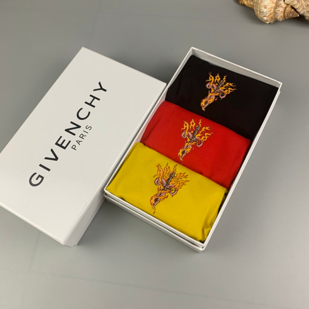 Givenchy yellow floral side emblem boxer briefs - view 8