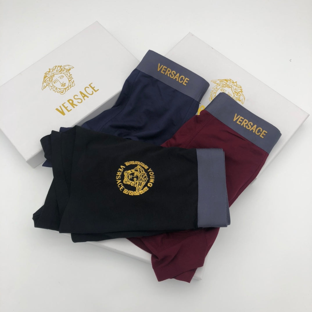Versace small gold medallion boxer briefs - view 6