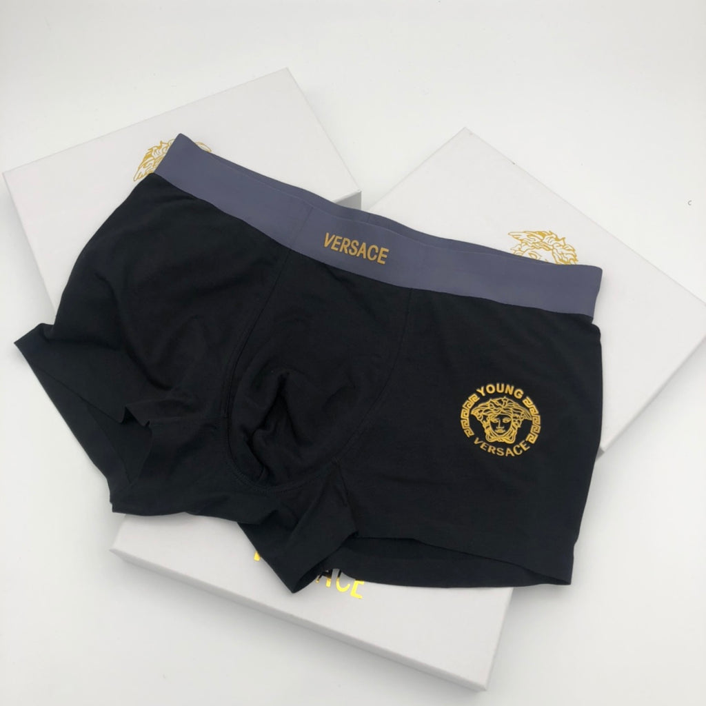 Versace small gold medallion boxer briefs - view 7