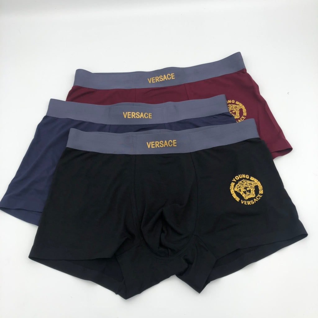 Versace small gold medallion boxer briefs - view 1