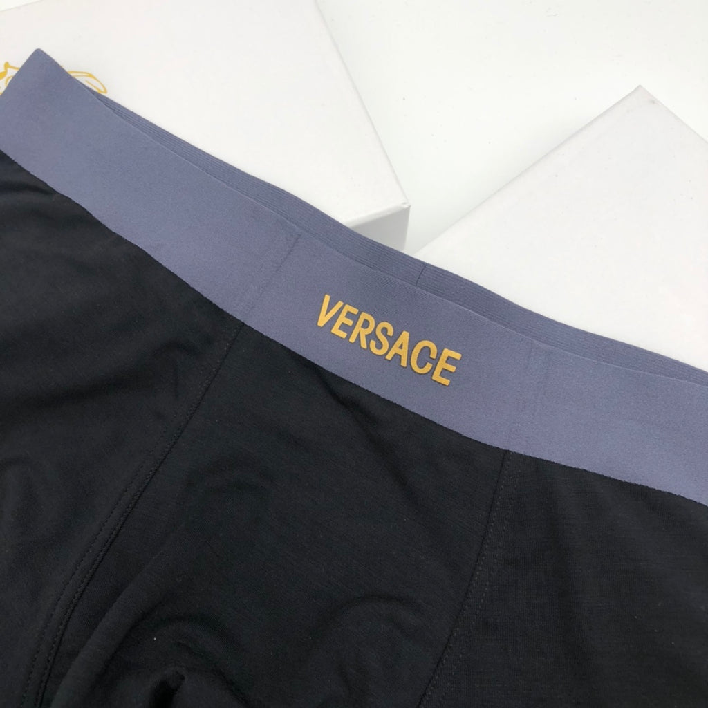 Versace small gold medallion boxer briefs - view 8