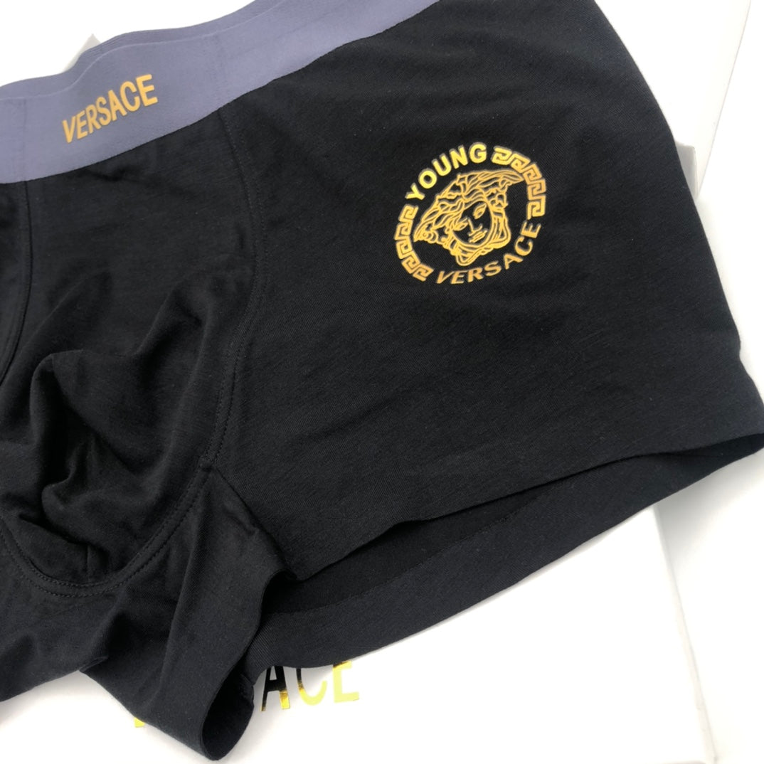 Versace small gold medallion boxer briefs - view 9