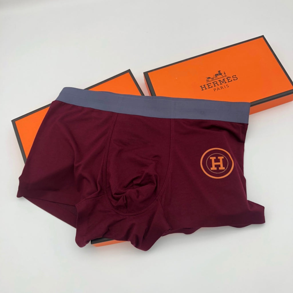 Hermes outlined h burgundy mix trunks, image 7