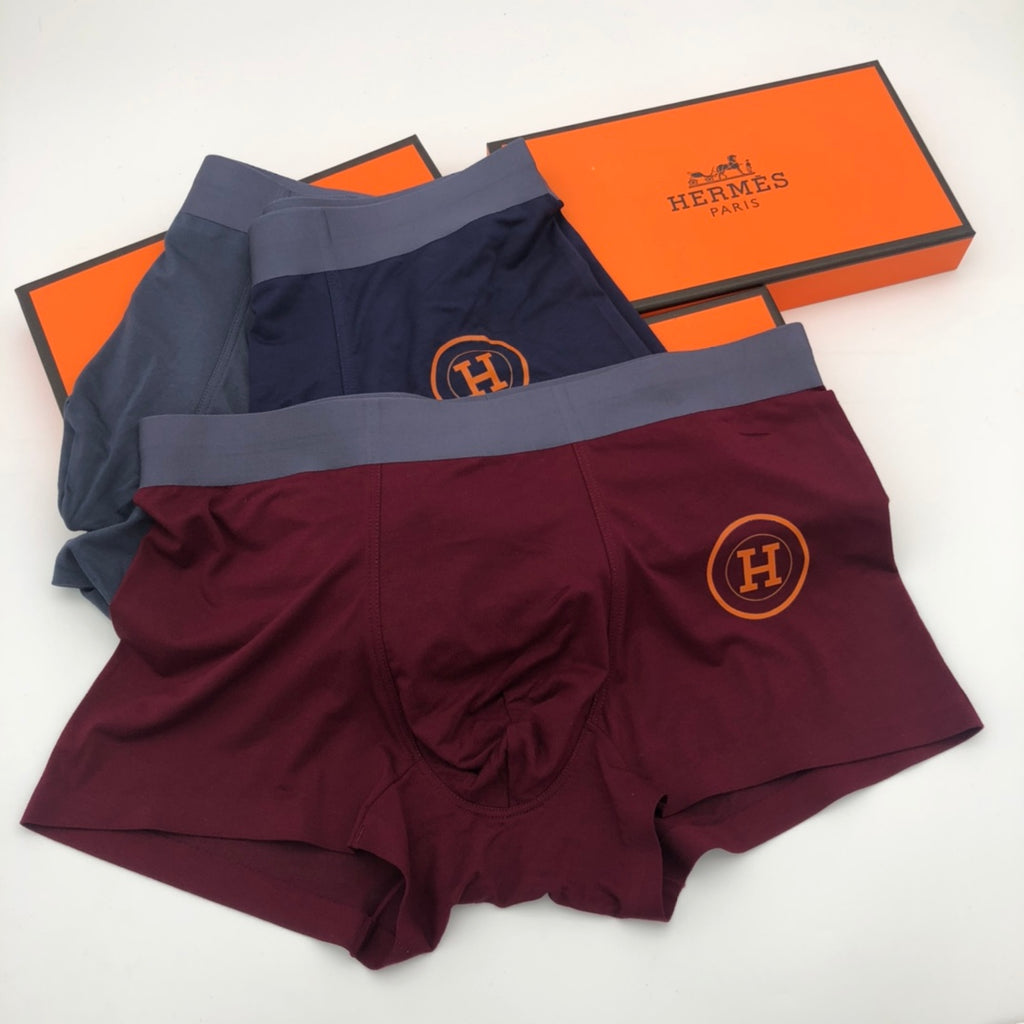 Hermes outlined h burgundy mix trunks, image 5