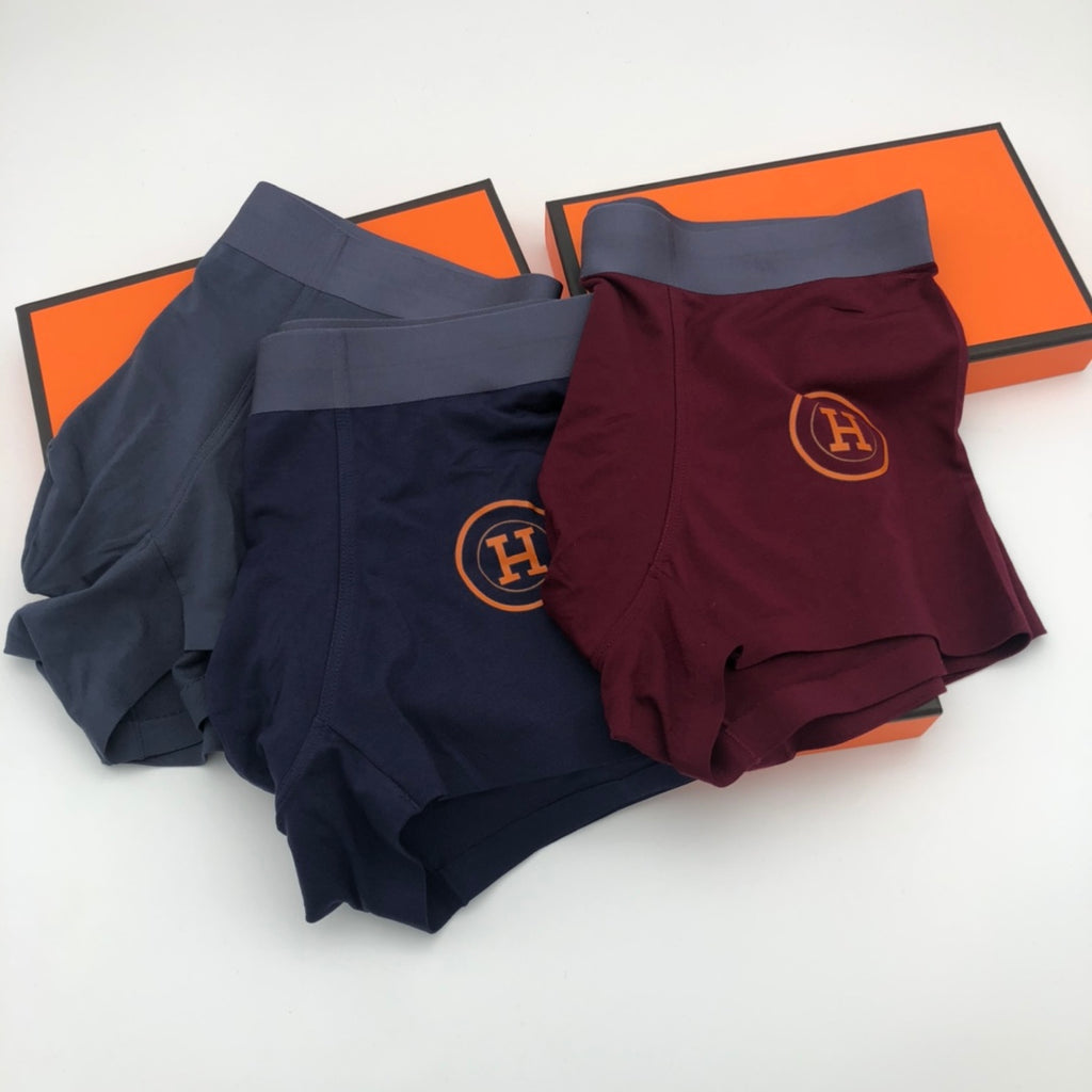 Hermes outlined h burgundy mix trunks, image 4