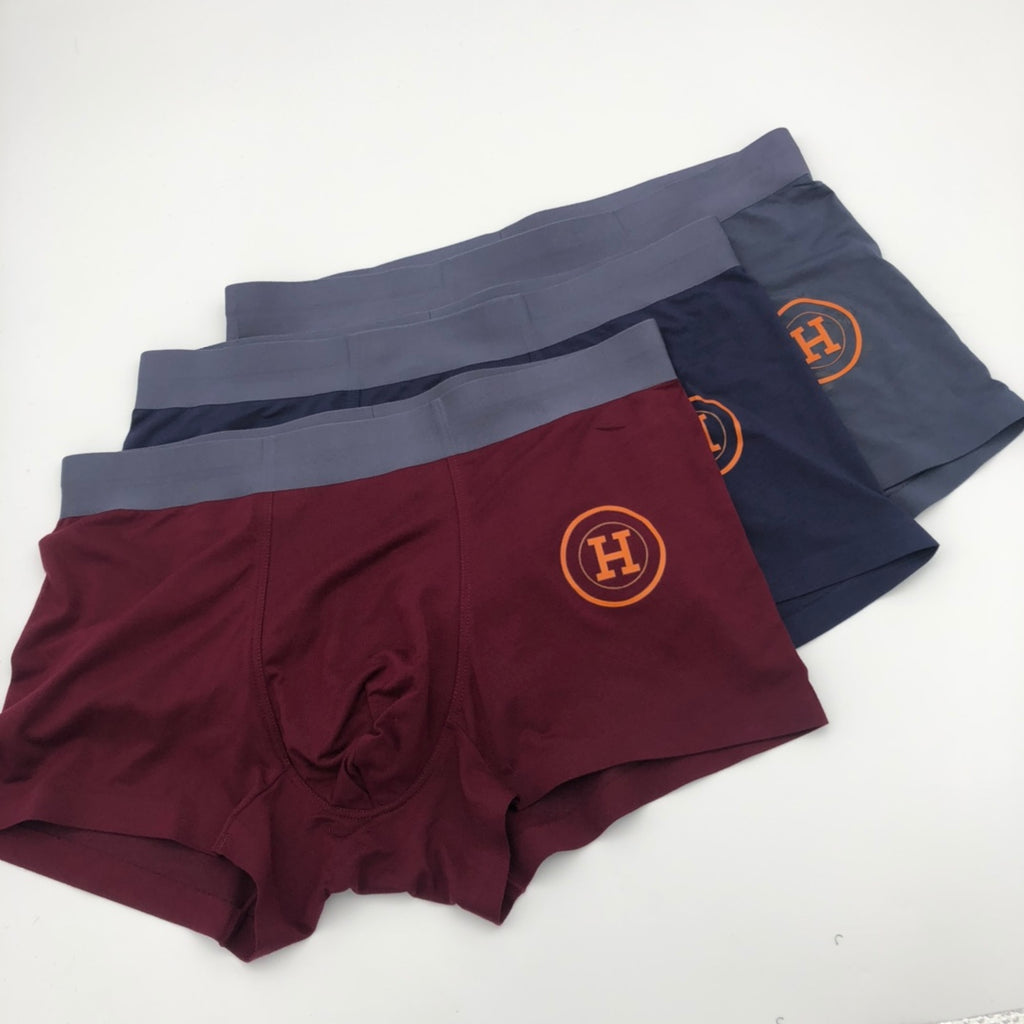 Hermes outlined h burgundy mix trunks, image 1
