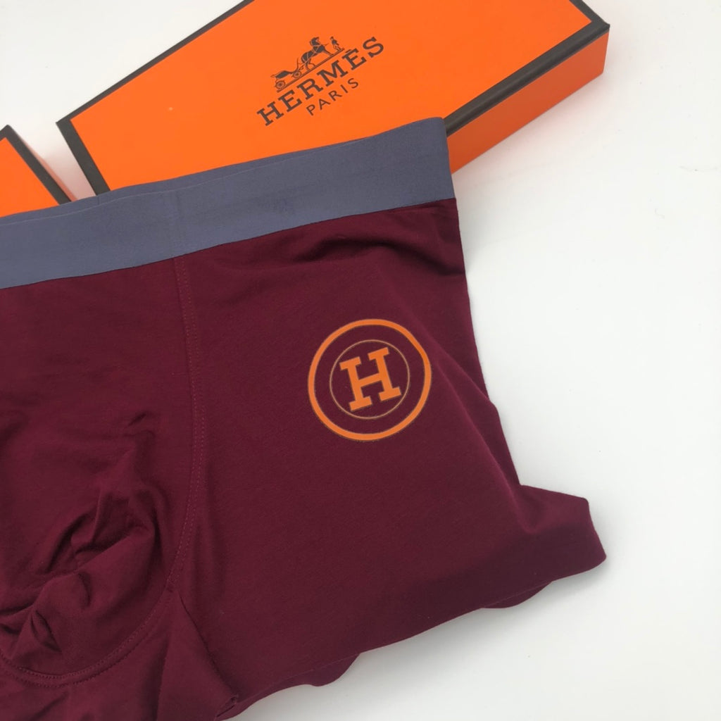 Hermes outlined h burgundy mix trunks, image 9