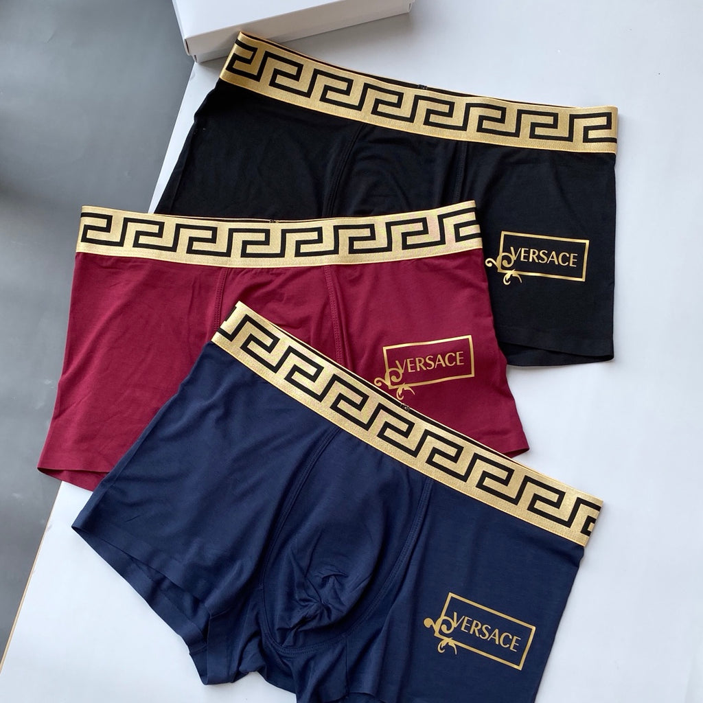 Versace framed side lettering boxer briefs - view 5