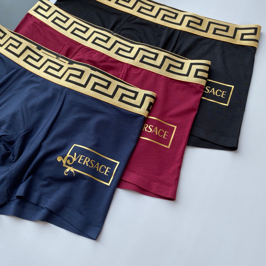 Versace framed side lettering boxer briefs - view 3