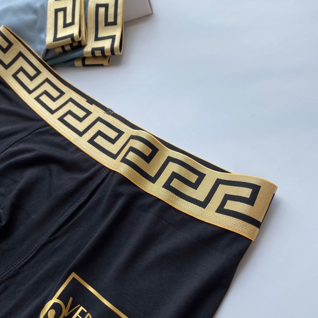 Versace framed side lettering boxer briefs - view 7