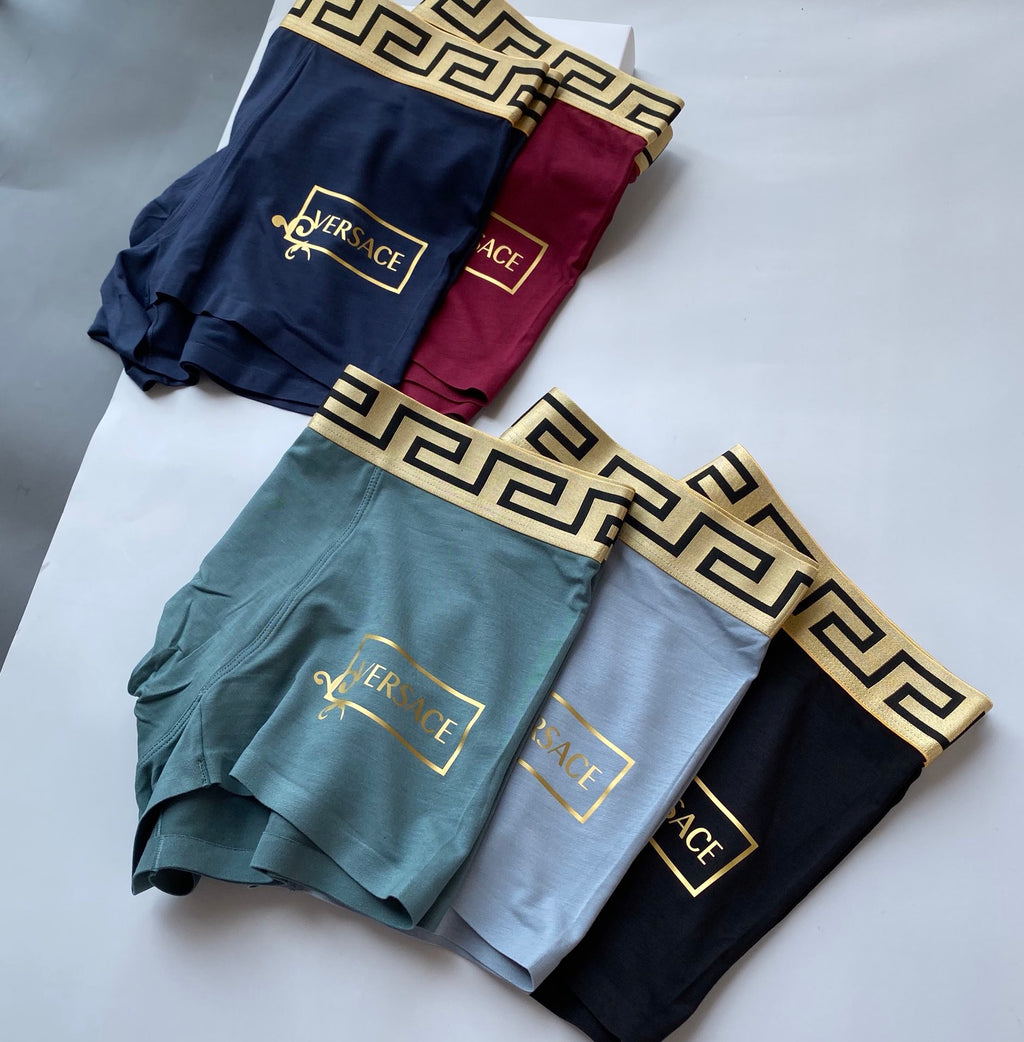Versace framed side lettering boxer briefs - view 4