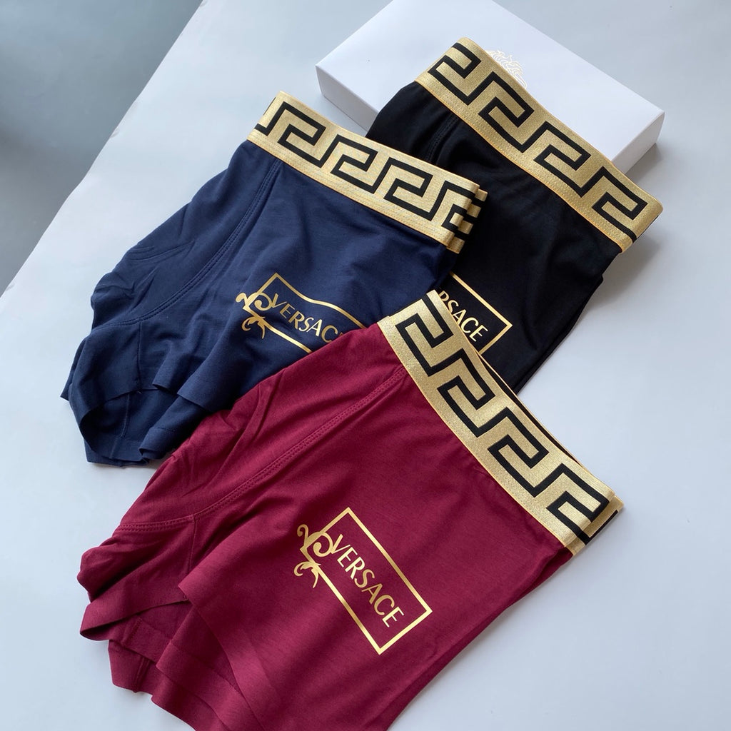 Versace framed side lettering boxer briefs - view 1