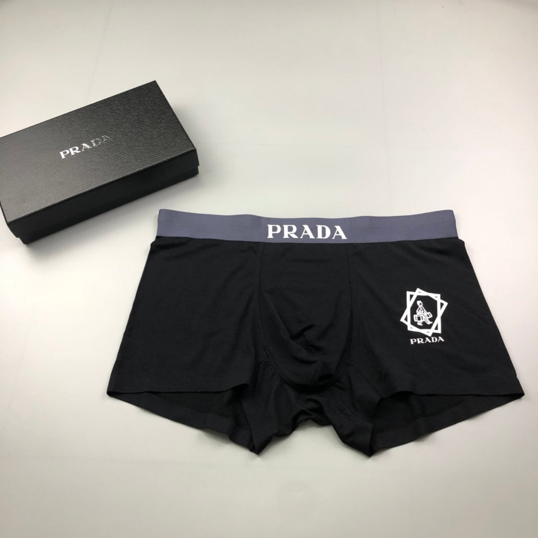 Prada black shield emblem boxer briefs - view 1