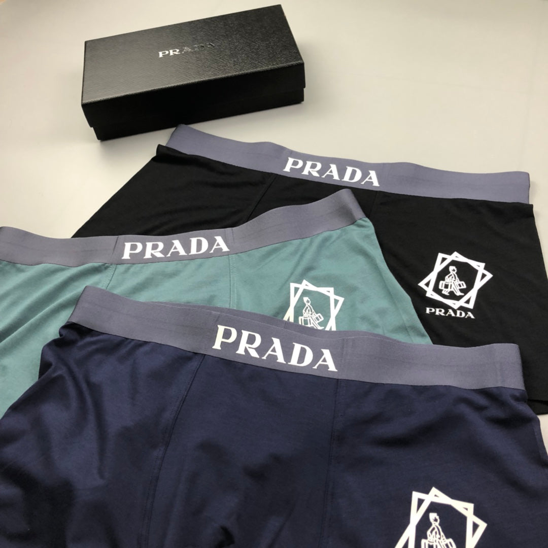 Prada black shield emblem boxer briefs - view 8