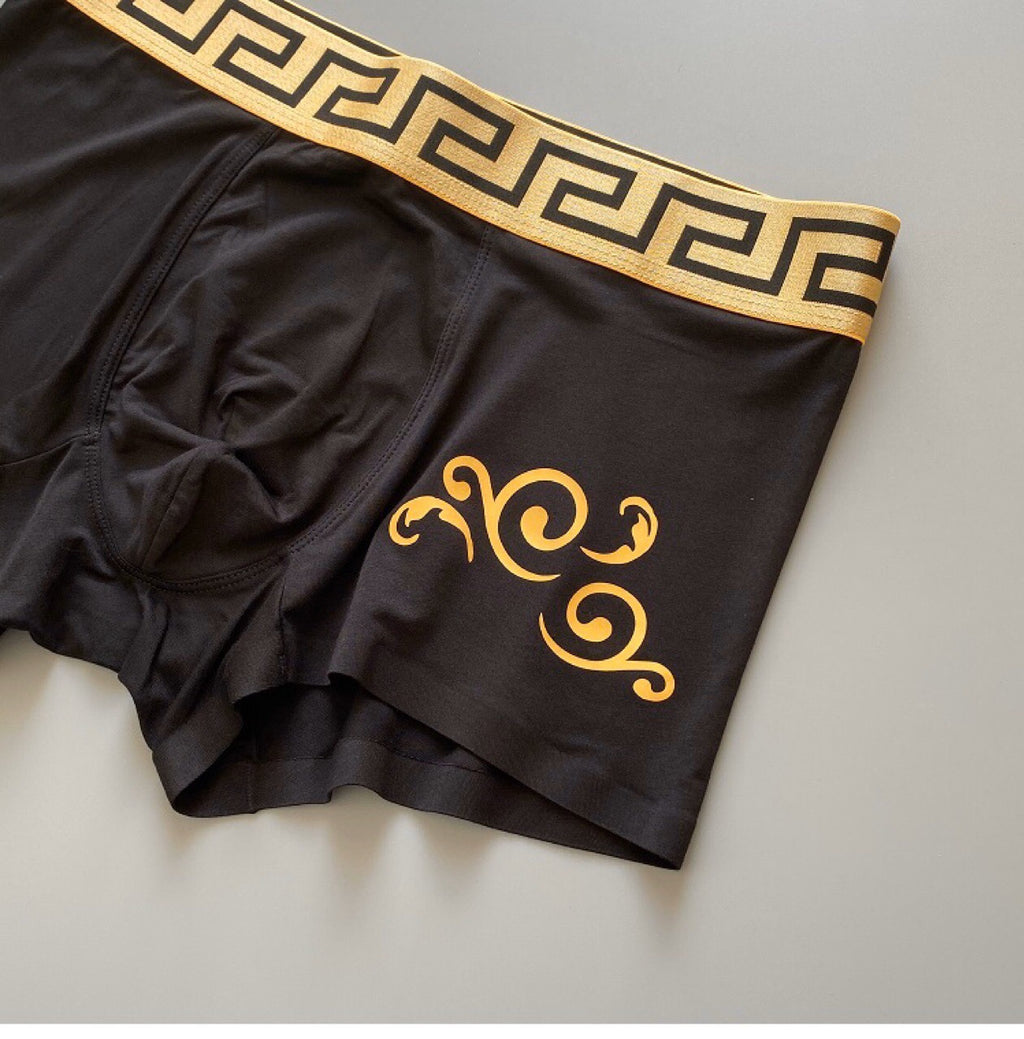Versace gold scroll greek key boxer briefs - view 8