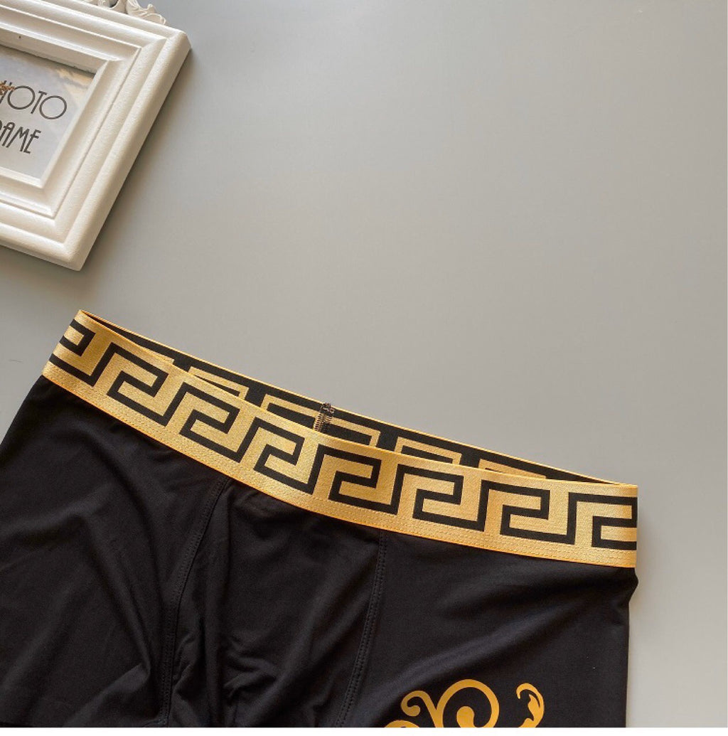 Versace gold scroll greek key boxer briefs - view 6
