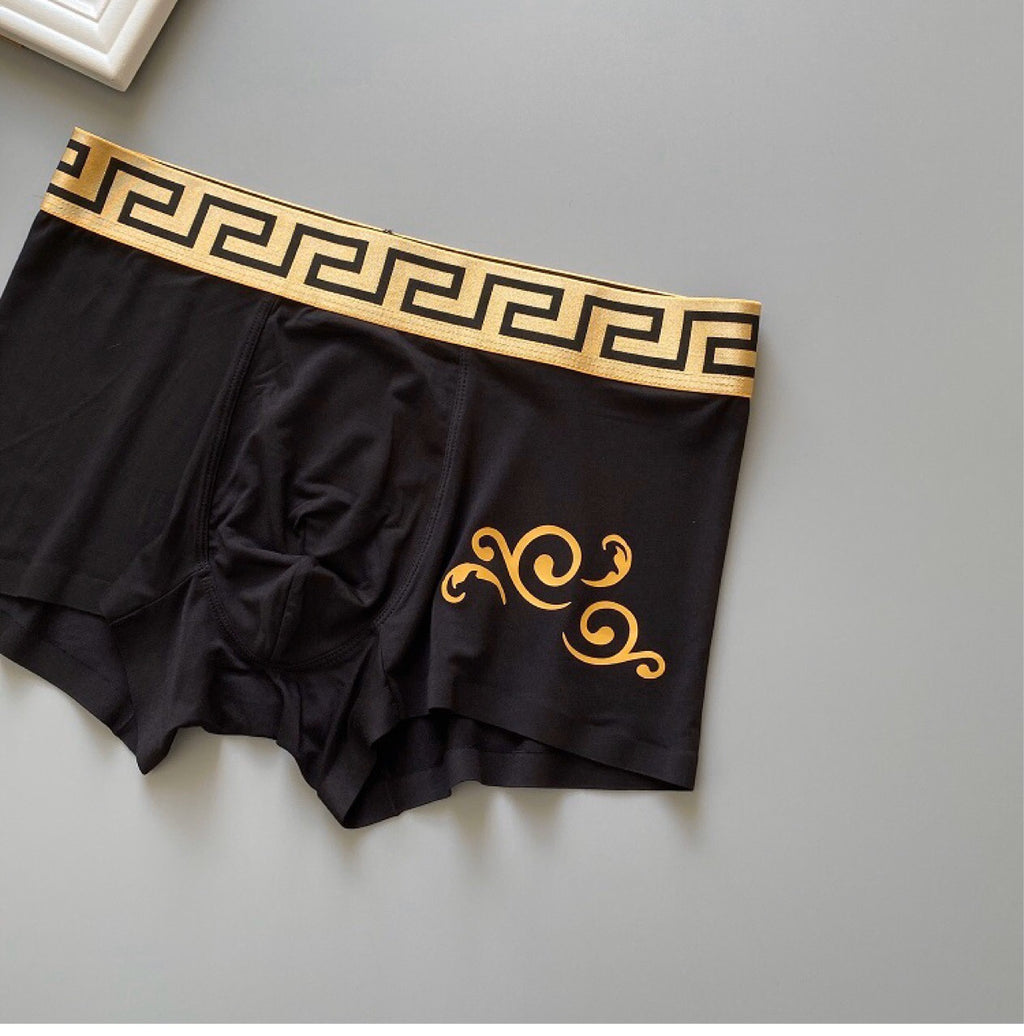 Versace gold scroll greek key boxer briefs - view 9