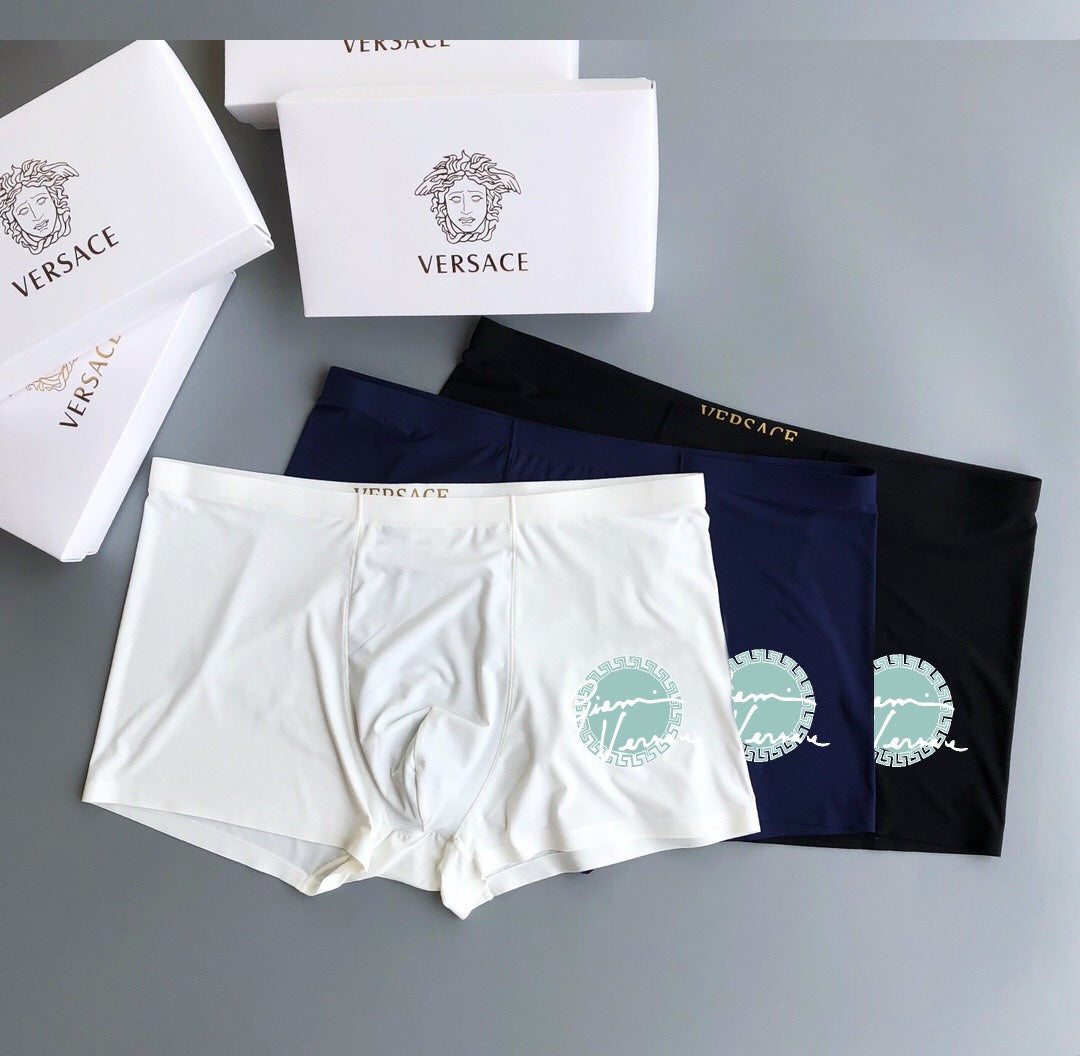 Versace mint medusa circle boxer briefs - view 3