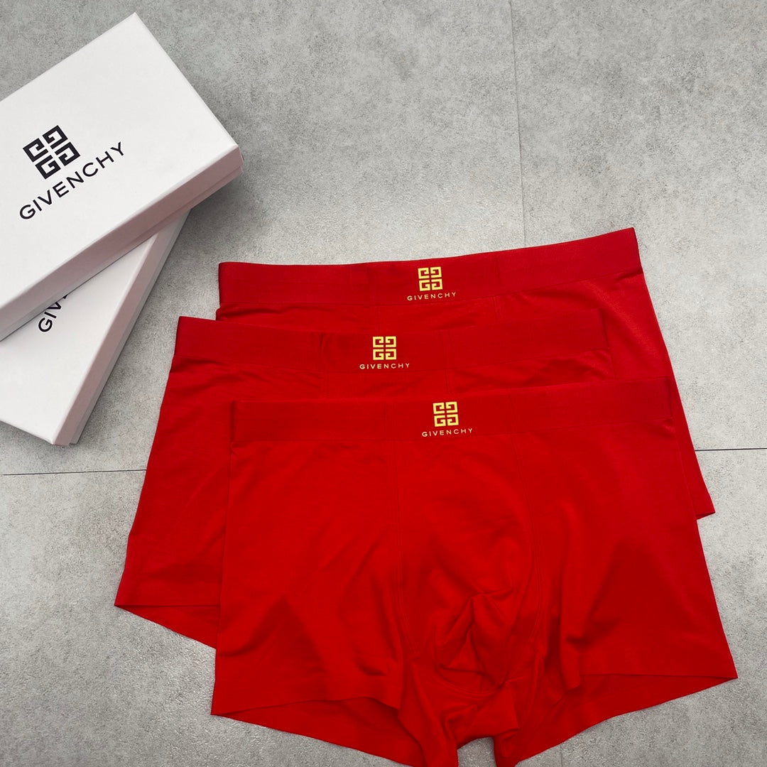 Givenchy red gold emblem boxer briefs - view 4