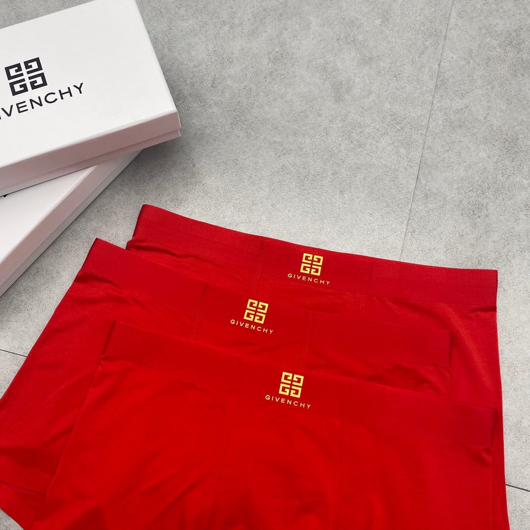 Givenchy red gold emblem boxer briefs - view 5