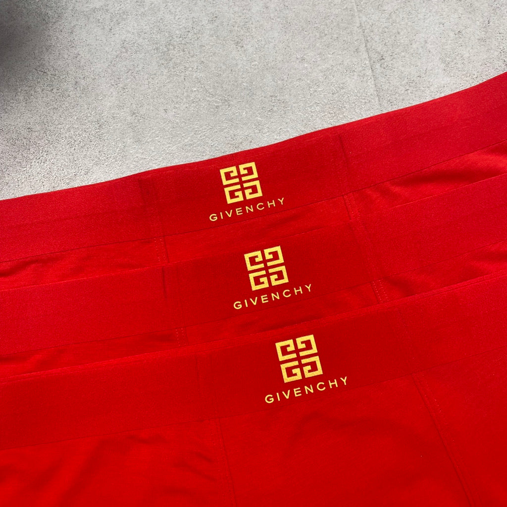 Givenchy red gold emblem boxer briefs - view 6