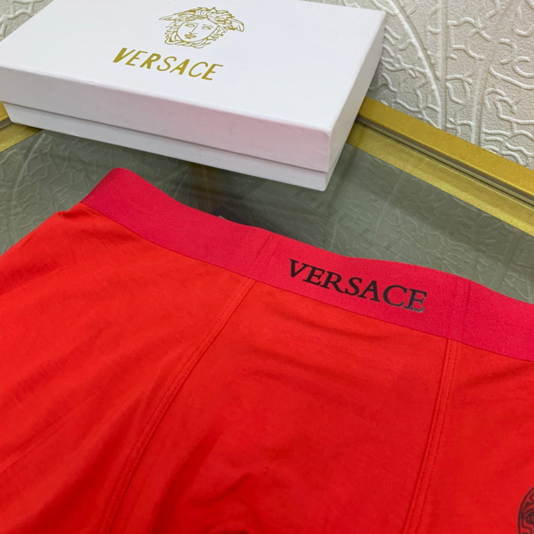 Versace red small medallion boxer briefs - view 2