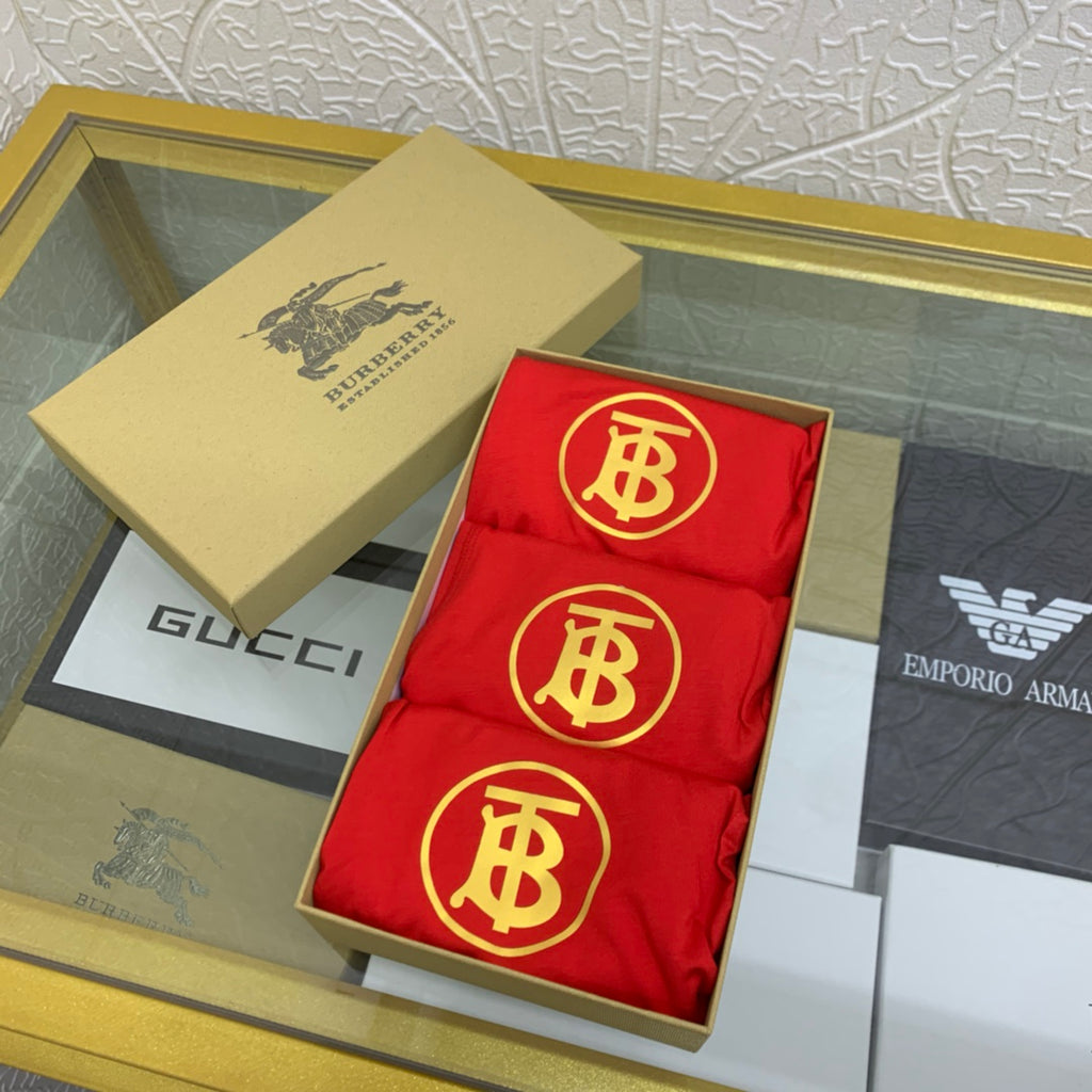 Burberry red check gold tb boxer briefs - view 6