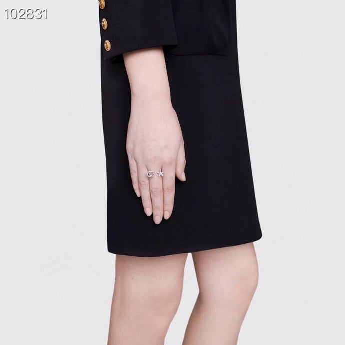 Gucci Interlocking G Flower Open Ring - album image 4