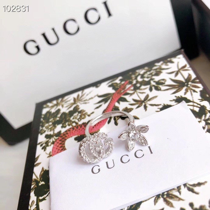 Gucci Interlocking G Flower Open Ring - album image 7