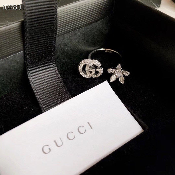 Gucci Interlocking G Flower Open Ring - album image 9