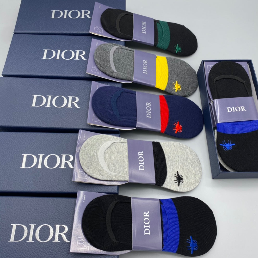 Dior color accent bees ankle socks - view 4
