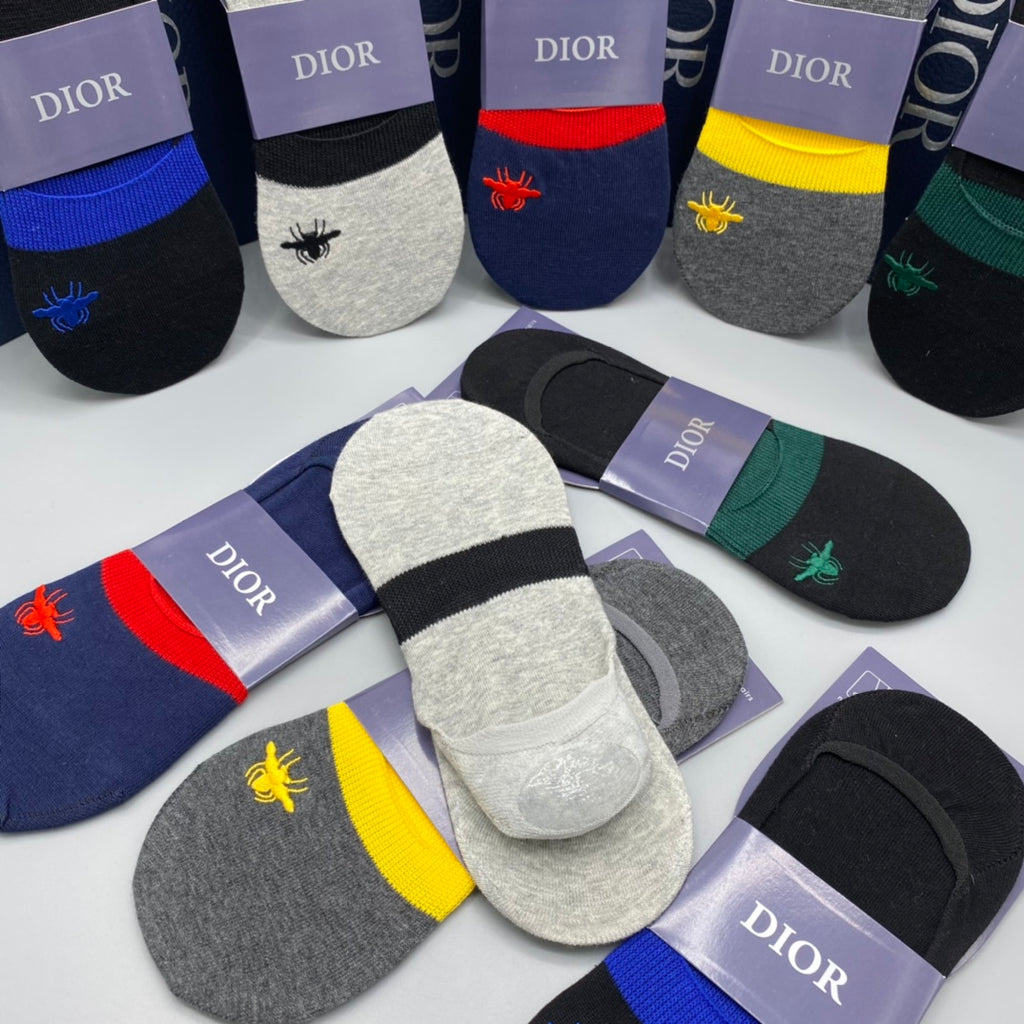 Dior color accent bees ankle socks - view 9