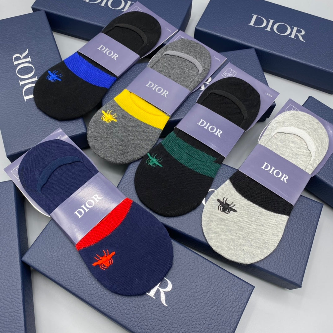 Dior color accent bees ankle socks - view 5