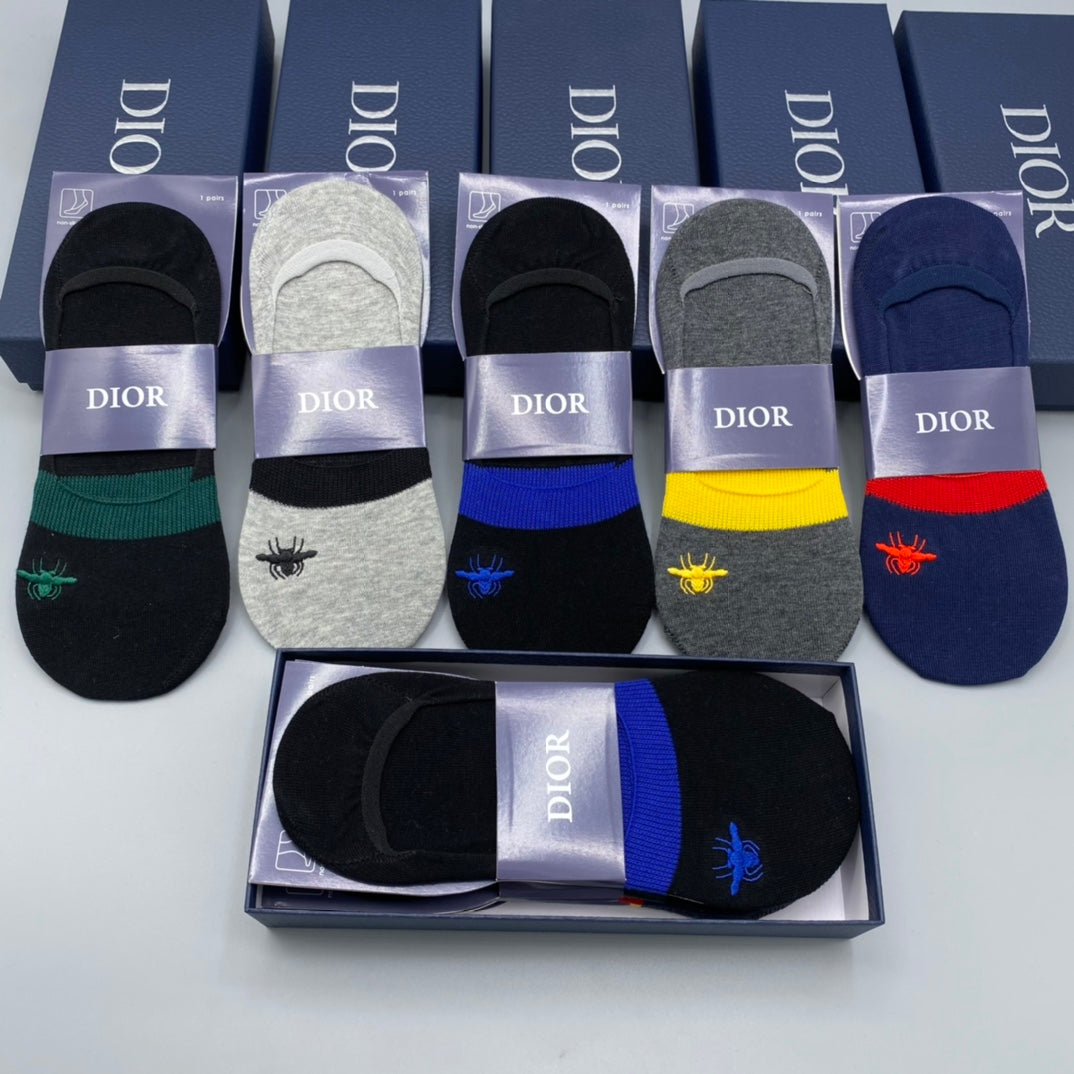 Dior color accent bees ankle socks - view 2