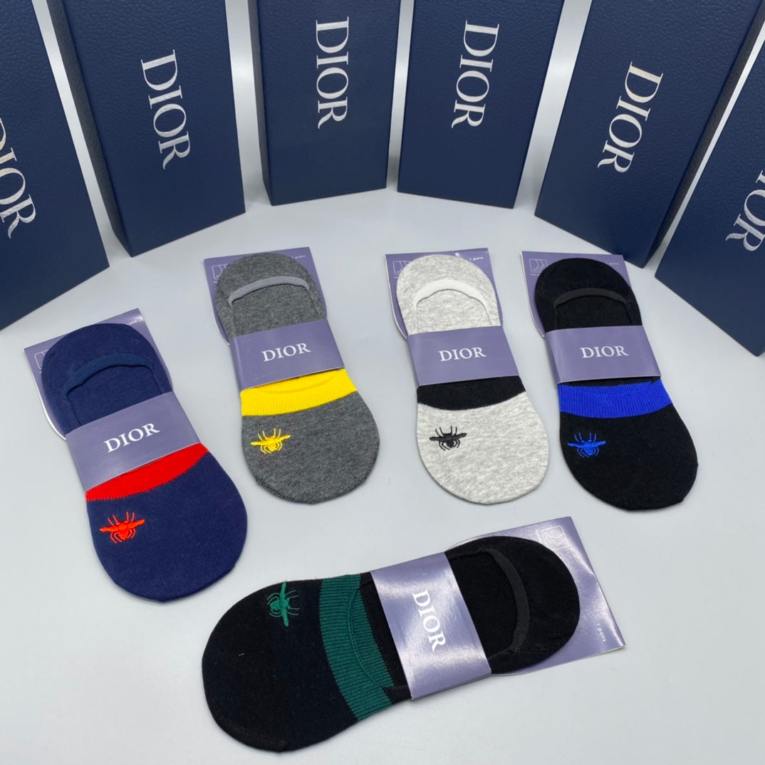 Dior color accent bees ankle socks - view 8