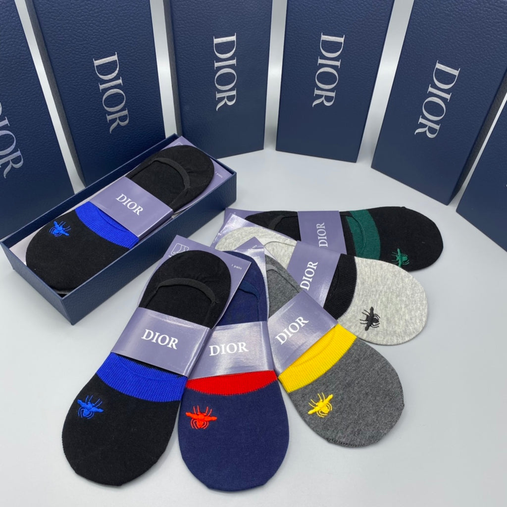 Dior color accent bees ankle socks - view 7