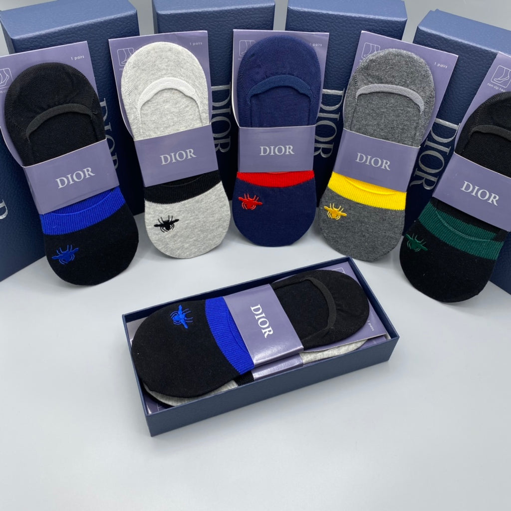Dior color accent bees ankle socks - view 6