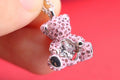 Swarovski Pink Crystal Teddy Bear Pendant Necklace - album image 1