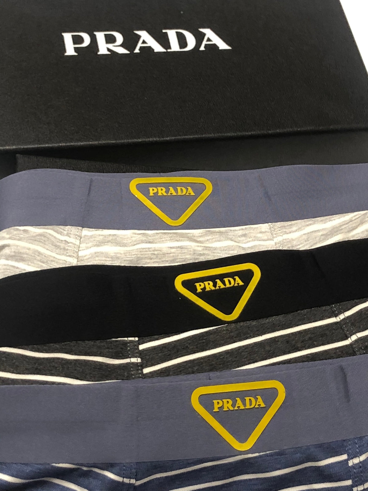 Prada horizontal stripe triangle boxer briefs - view 7