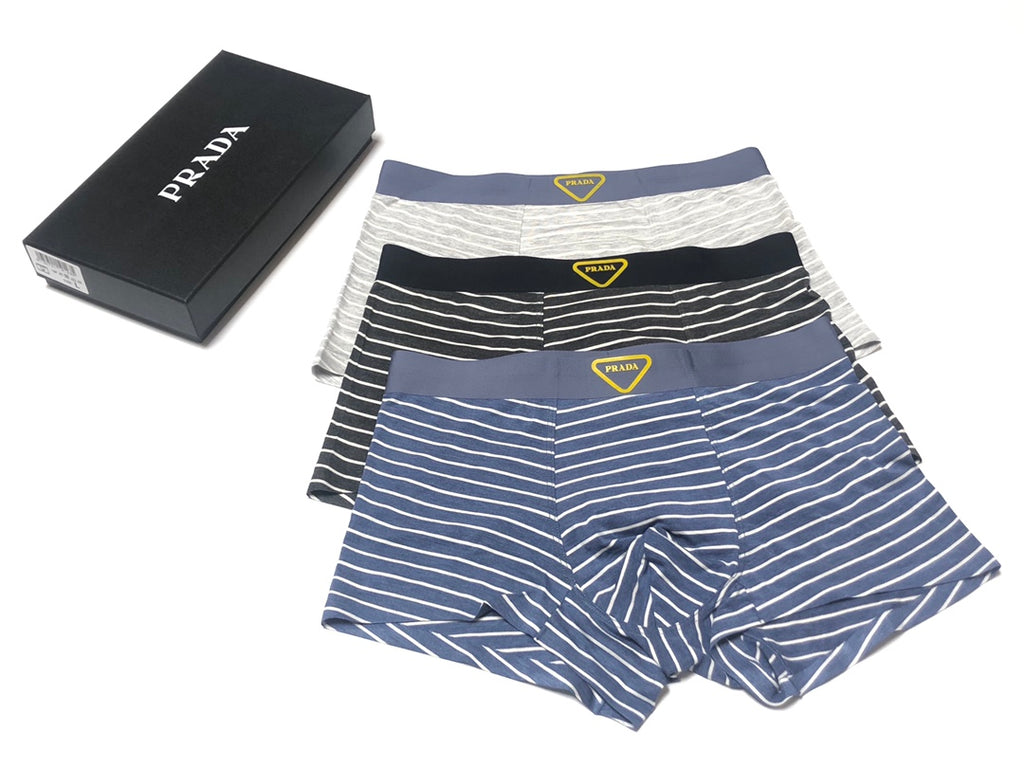 Prada horizontal stripe triangle boxer briefs - view 3